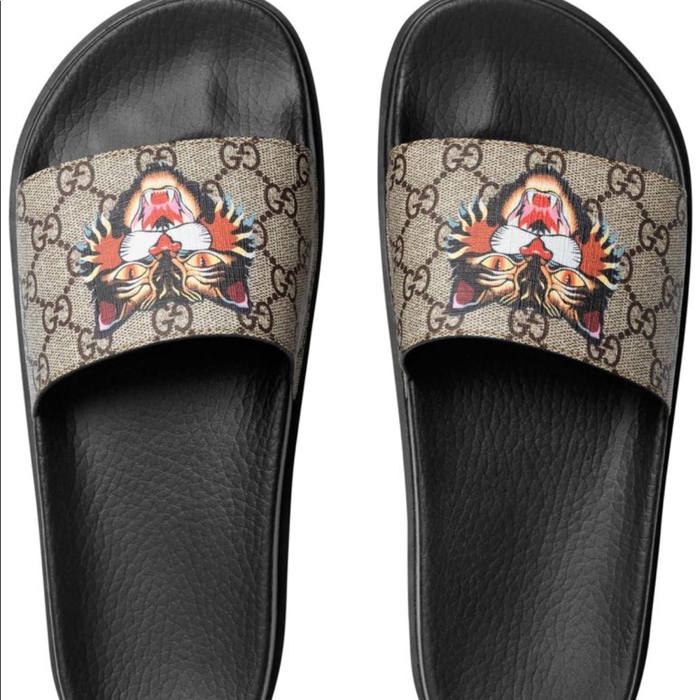 Unisex Authentic Gucci Slides Men -7 Women 9 BNIΒ.
